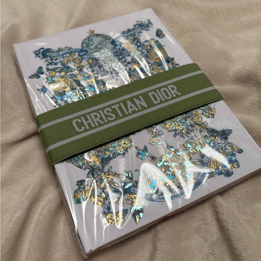 Christian Dior Notebook with Gold Accents
